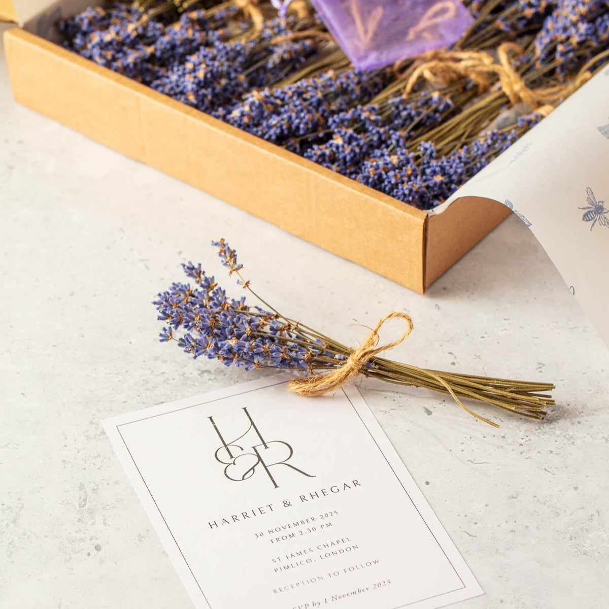 DRIED MINI LAVENDER BUNCHES