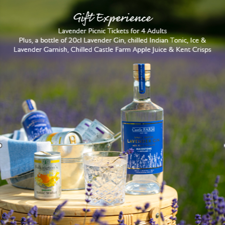 LAVENDER GIN PICNIC EXPERIENCE TICKETS FOR 4 ADULTS