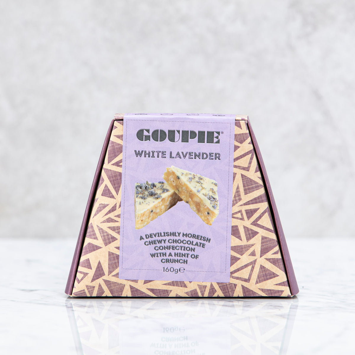 GOUPIE - WHITE CHOCOLATE WITH LAVENDER - 160g