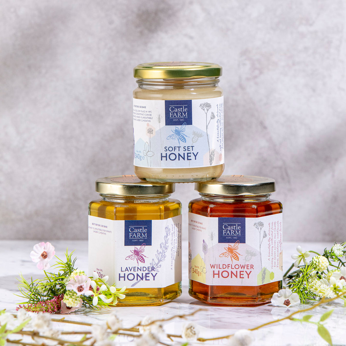 CASTLE FARM LAVENDER HONEY - 340g