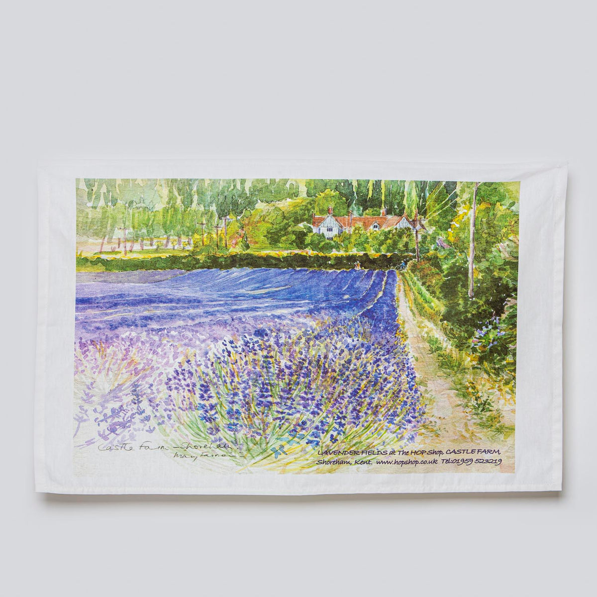 TEA TOWEL - &#39;LAVENDER FIELDS&#39;