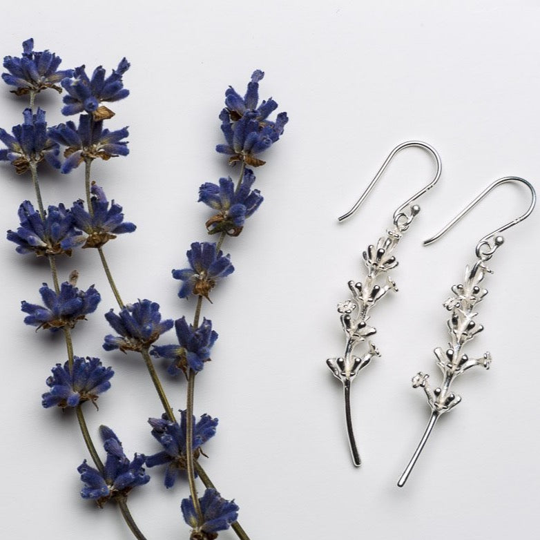 Lavender earrings deals